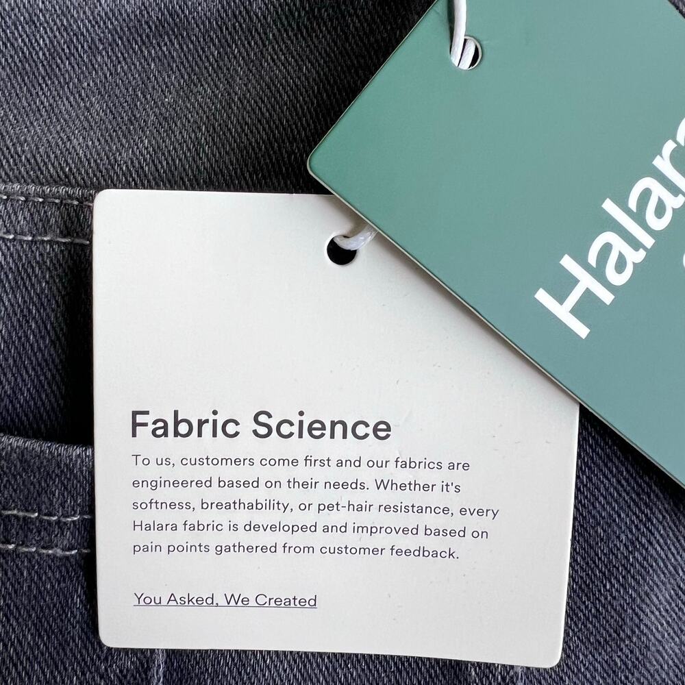 Halara Flex Denim Wide Leg Jeans Gray Distressed TikTok Viral Athleisure XL - Picture 11 of 13